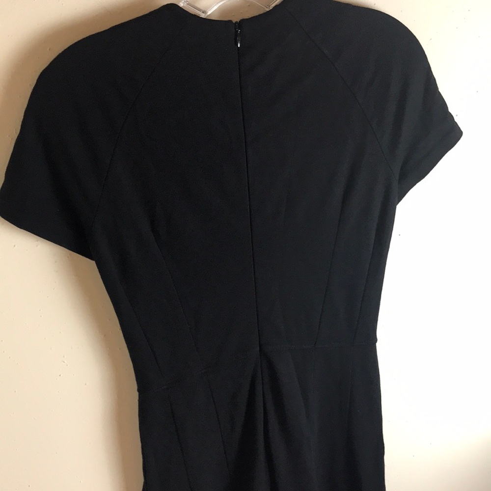 L.K. Bennett Black Liya Midi Dress Size 2 - Picture 4 of 8